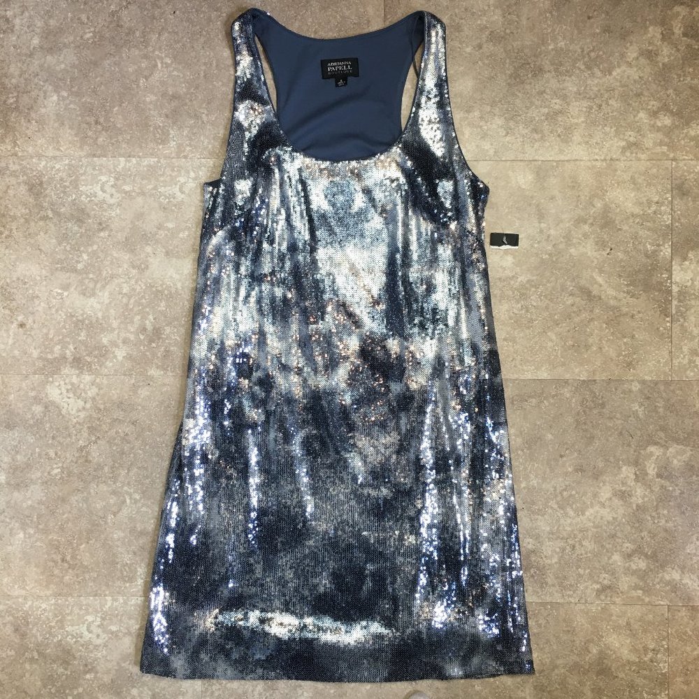 NWT Adrianna Papell Sequin Mini Dress Size 6